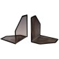 Apoyalibros metalico q-connect kf00857 rejilla negro juego 170x140x135 mm