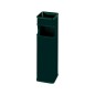 Cenicero papelera cuadrado 403 negro metalico 66x19x19 cm Cenicero papelera cuadrado 403 negro metalico 66x19x19 cm