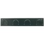 Perchero metalico 611 pared 4 colgadores color negro 55x10x5 cm