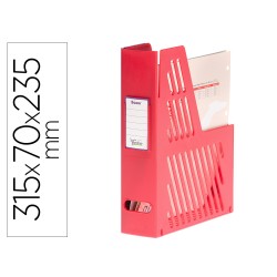 Revistero boxer archivo 2000 cajetin con tarjetero identificador rojo 240x75x315 mm