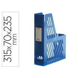 Revistero boxer archivo 2000 cajentin con tarjetero identificador azul 240x75x315 mm