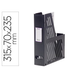 Revistero boxer archivo 2000 cajetin con tarjetero identificador negro 240x75x315 mm