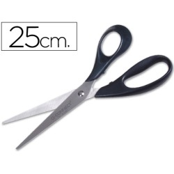 Tijera oficina q-connect inoxidable 10" 25 cm blister