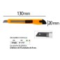 60 Unidades - Cuter q-connect plastico estrecho cuchilla 9 mm xd-05