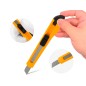 60 Unidades - Cuter q-connect plastico estrecho cuchilla 9 mm xd-05