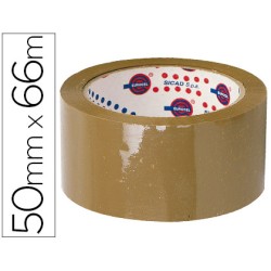 Cinta adhesiva eurocel polipropileno havana 66 m x 50 mm para embalaje