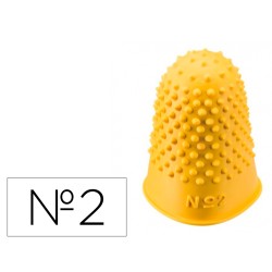 Dedil q-connect goma nº2 22-24 mm diametro caja de 12 unidades color amarillo