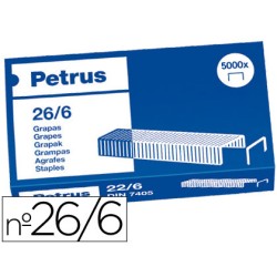 Grapas petrus nº 26/6 caja de 5000 unidades