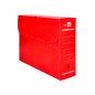 Caja archivo definitivo plastico liderpapel lomo 100 mm rojo 360x100x260 mm