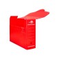 Caja archivo definitivo plastico liderpapel lomo 100 mm rojo 360x100x260 mm
