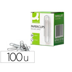 Clips galvanizados q-connect nº 32 mm caja de 100 unidades
