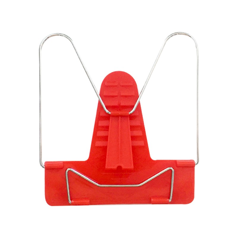 Atril liderpapel base plastico angulo ajustable soporte parte posterior 190x215 mm color rojo