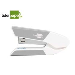 Grapadora liderpapel con regalo de extraegrapas y caja de 1000 grapas 26/6 capacidad 20h color gris