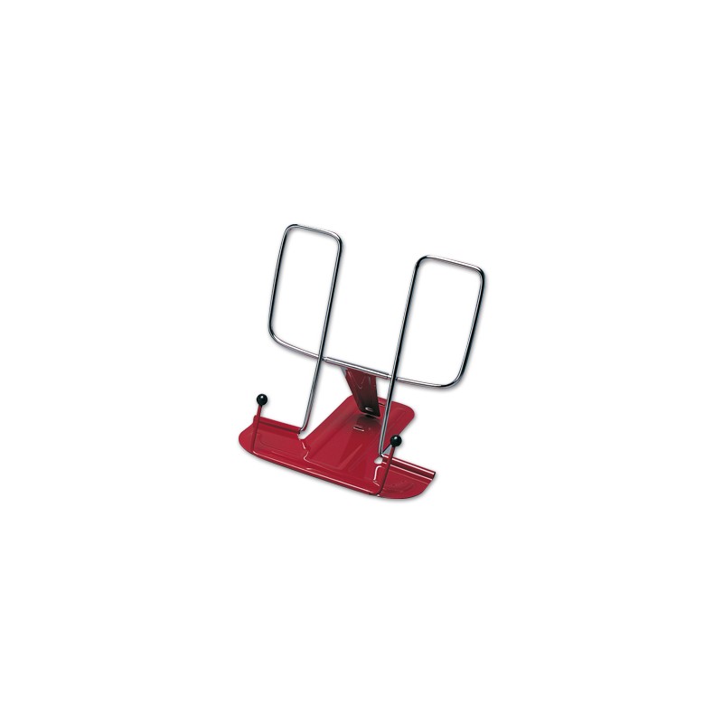 Atril liderpapel base metalica angulo ajustable soporte parteposterior 195x235 mm color rojo