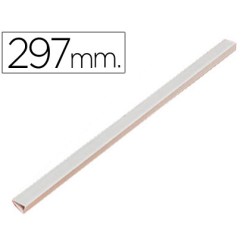 50 Unidades - Lomera durable plastico 3 mm din a4 capacidad 30 hojas color blanco