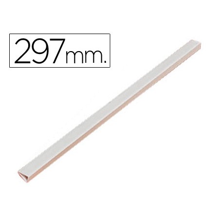 50 Unidades - Lomera durable plastico 3 mm din a4 capacidad 30 hojas color blanco