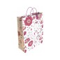 24 Unidades - Bolsa para regalo basika papel estucado 160 g todo año con asa retorcida tamaño m 27+12x37 cm