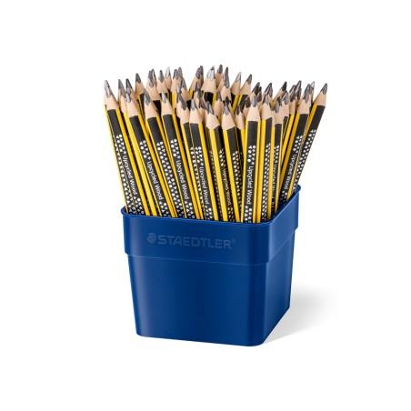 Lapices de grafito staedtler 119 triangular jumbo mina 2 mm hb bote de 72 unidades