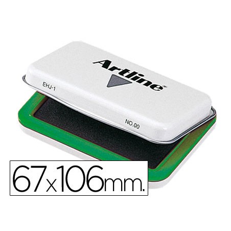 Tampon artline nº1 verde 67x106 mm