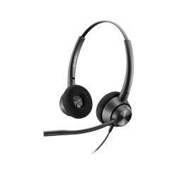 Auricular plantronics encore pro hw320 qd biaural tipo diadema con cable y microfono antiruido conexion usb