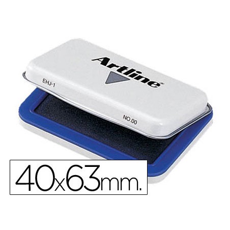 Tampon artline nº00 azul 40x63 mm