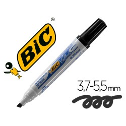 Rotulador bic velleda para pizarra negro punta biselada 5,9 mm