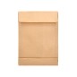 Sobre liderpapel bolsa fuelle kraft armado 280x365x50mm solapa tira de silicona papel 155 gr caja de 50 unidades