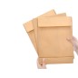 Sobre liderpapel bolsa fuelle kraft armado 280x365x50mm solapa tira de silicona papel 155 gr caja de 50 unidades