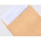 Sobre liderpapel bolsa fuelle kraft armado 280x365x50mm solapa tira de silicona papel 155 gr caja de 50 unidades