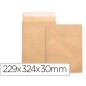 Sobre liderpapel bolsa fuelle kraft 229x324x30 mm solapa tira de silicona papel 120 gr caja de 50 unidades Sobre liderpapel bolsa fuelle kraft 229x324x30 mm solapa tira de silicona papel 120 gr caja de 50 unidades