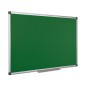 Pizarra verde q-connect mural marco de aluminio 200x100 cm sin repisa