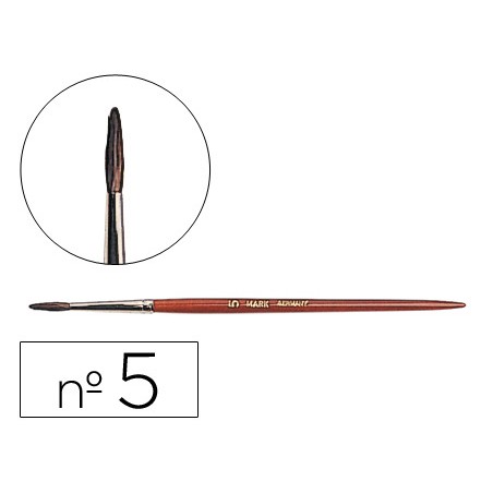 Pinceles acuarela liderpapel nº 5 virola cromada pelo engomado