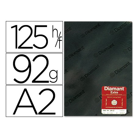 125 Unidades - Papel vegetal diamant din a2 92 gr hoja