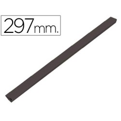 50 Unidades - Lomera durable plastico 3 mm din a4 capacidad 30 hojas color negro