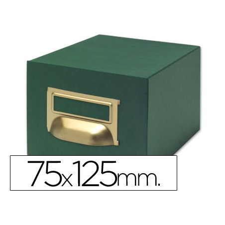 Fichero fichas tela verde 1000 fichas n.2 tamaño 75x125 mm