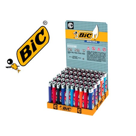 Encendedor bic mini j-25 colores surtidos