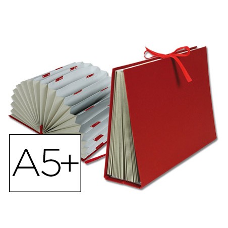 Carpeta fuelle liderpapel cuarto carton forrado burdeos