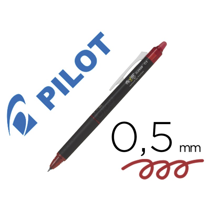12 Unidades - Boligrafo pilot frixion point clicker borrable 0,5 mm rojo 12 Unidades - Boligrafo pilot frixion point clicker borrable 0,5 mm rojo