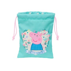 Saquito merienda safta peppa pig pretty flowers 250x200 mm