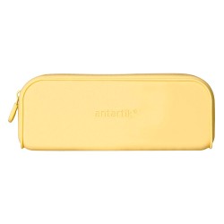 Estuche portatodo antartik prisma silicona soft rectangular 185x50x75 mm color amarillo