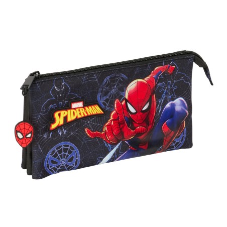 Bolso escolar portatodo safta triple spider-man attack 120x220x30 mm