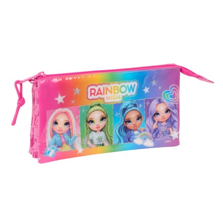 Bolso escolar portatodo safta triple rainbow high shine 120x220x30 mm