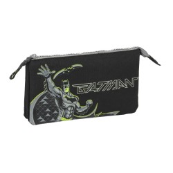 Bolso escolar portatodo safta triple batman game over 120x220x30 mm