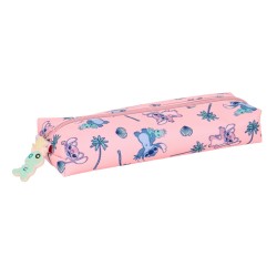 Bolso escolar portatodo safta rectangular con goma elastica 22cm stitch beach 40x220x70 mm