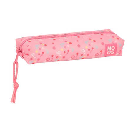 Bolso escolar portatodo safta rectangular con goma elastica 22cm reciclado moos passion 40x220x70 mm