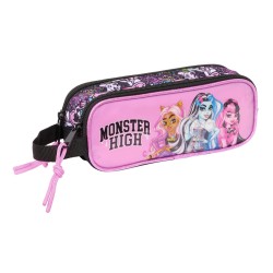Bolso escolar portatodo safta doble monster high 80x210x60 mm