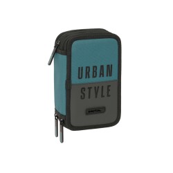 Plumier escolar safta triple 37 piezas safta urban style 195x125x55 mm