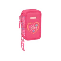 Plumier escolar safta triple 37 piezas safta feeling 195x125x55 mm
