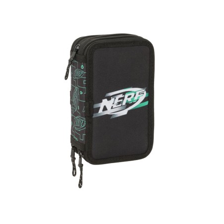 Plumier escolar safta triple 37 piezas nerf game 195x125x55 mm
