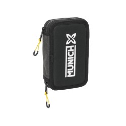 Plumier escolar safta doble pequeño 29 piezas munich topo 195x125x40 mm